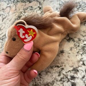 TY BEANIE BABY DERBY! 1995 Tag stamp! Excellent clean condition tags attached